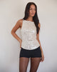 Imagen de Desiran Top de lentejuelas Crema
