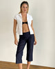 imagen de Diran Capri Trouser en Chambray Indigo