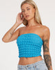 imagen de Dulce Bandeau Top en Azul