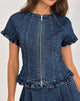 Imagen de Dunya Top en Chambray Vintage Azul