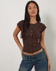 Imagen de Elmira Top de punto Chocolate amargo