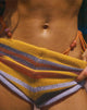 Imagen de Nikaya Pantalones cortos de punto en multi rayas Sunset