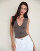 Imagen de Emberly Plunge Top en Peppercorn