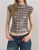 Imagen de Erica Top en Lentejuelas Vintage Check Marrón