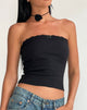 Imagen de Ernie Bandeau Rib Top Negro