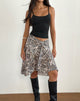 Imagen de Esmeray Falda midi con estampado de leopardo salvaje
