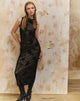 Imagen de Estoria Midi Dress Black Rose Flock
