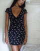 imagen de Evilia Mini Dress in Mesh Ditsy Ribbon Dusty Pink Flock