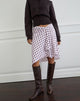 Imagen de Esmeray Falda midi de lunares retro