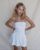 Imagen de Faelyn Bandeau Mini Dress in Poplin White