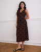 Imagen del vestido Gabriela Midi en Garden Floral Marrón