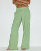 Imagen del pantalón Saucy de lino verde menta