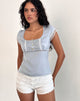 Imagen de Gavrilla Top de satén Baby Blue