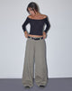 Imagen de Kaomy Pantalón de pata ancha en verde pizarra