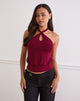 Imagen de Giunea Knot Halter Top en Borgoña