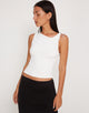 Imagen de Hagne Crop Vest Top en Off White