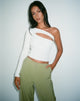 imagen de MOTEL X OLIVIA NEILL Haimi Top en Rib Star Blanco