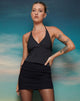 Imagen de MOTEL X OLIVIA NEILL Hajra Vest Top in Irregular Stripe Negro