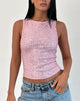 Imagen de Hala Chaleco Top en Mini Lentejuelas Rosa