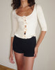 Imagen de Harpan Rosette Top en marfil