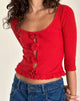 imagen de Harpan Rosette Front Top en Rojo