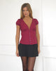Imagen de Ilias Corset Top de popelina Borgoña