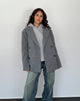 Imagen de Binaiya Oversized Wool Blazer in Grey