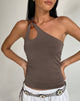 Imagen de Odette O Ring Detail Top en Slinky Mocha