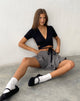 Imagen de Tonya Wrap Crop Top en negro