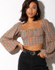 Imagen de Irene Crop Top in Country Check
