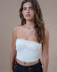 Imagen de Jachai Frill Detail Bandeau Top en Off White
