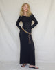 Imagen de Jadie Open Back Maxi Dress in Black