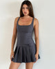Imagen de Jadzia Minivestido con cintura caída en gris antracita