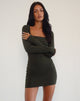 Imagen de Janjisu Bodycon Mini Dress in Olive