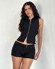 Imagen de Janae Vest Top in Stretch Tailoring Negro