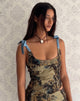 Imagen de Jatmi Corset Top en Tapiz Marrón Bosque