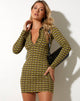 imagen de Javiera Mini Dress in Chevron Green