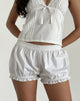 Imagen de Picu Pantalones cortos con dobladillo de popelina en blanco