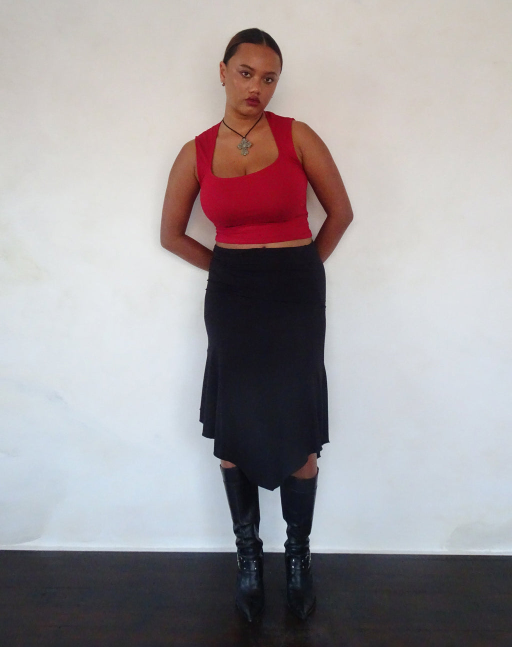Jinsu Crop Top Rojo Adrenalina