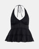 Imagen de Juanita Frill Halter Neck Top in Black