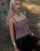 Imagen de Juliet Rosette Cami Top de punto Granate