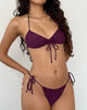 Imagen del sujetador de bikini Kaia en Plum Shimmer