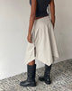 Imagen de MOTEL X JACQUIE Karsyn Falda Midi Asimétrica en Avena