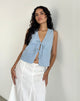 Imagen de Kayve Tie Front Top in Nantucket Blue