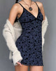 Imagen de Mevila Mini Dress in Pretty Petal Flock Negro
