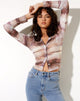 Imagen de la camisa Kelly en malla animal abstracta