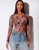 Imagen de la camisa Kelly en malla Peach Bloom
