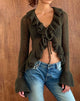 Imagen de Kendra Ruffle Cardi en Khaki
