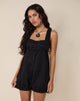 Imagen de Kenna Babydoll Playsuit in Poplin Black