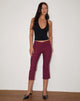 Imagen de Kila Pantalones capri de sastrería Borgoña